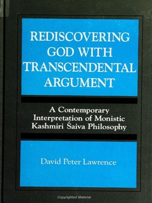 cover image of Rediscovering God with Transcendental Argument